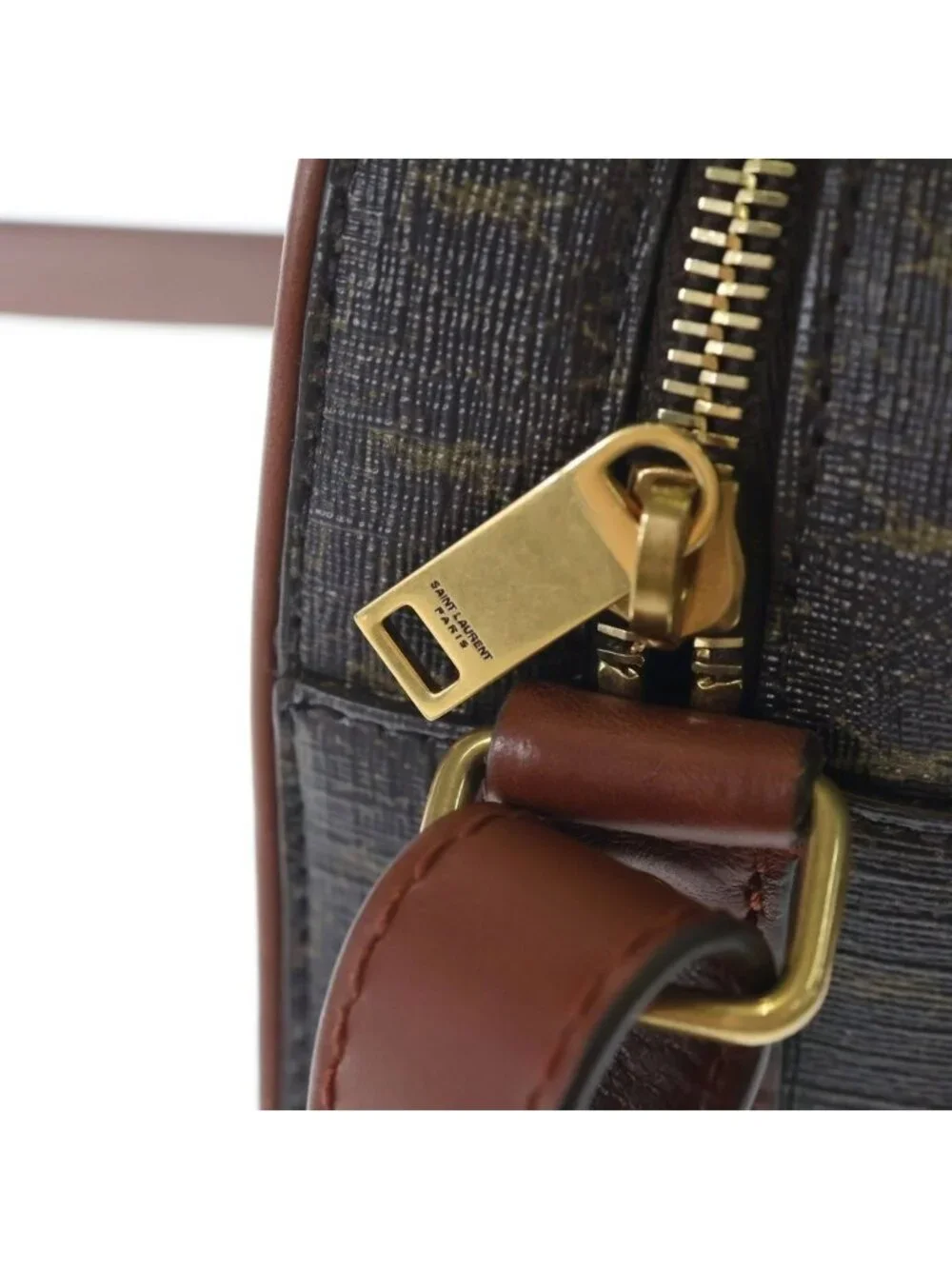 Saint Laurent Paris Monogram Camera Bag Cassandra Bag Brown